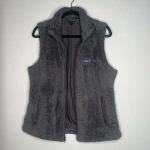 Patagonia Los Gatos Grey Fleece Vest Size XL thumbnail 2