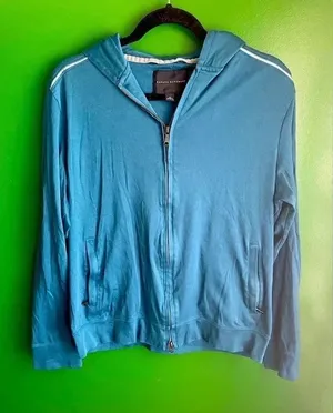 CLEARANCE! Banana Republic Women’s Blue‎ Zip Up Hoodie Size Medium EUC! thumbnail 1