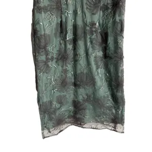 JS Collections Remy Sage Embroidered Flutter Sleeve Sheath Cocktail Midi Dress 6 thumbnail 7