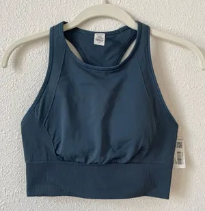 Lululemon Ebb To Train Bra Iron Blue Size 6 Athleisure Activewear Cropped Sporty thumbnail 1
