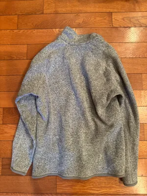 Patagonia Women's Better Sweater 1/4 Zip Fleece Pullover Size Large EUC GRAY thumbnail 6