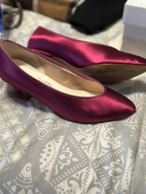 Vintage OLEG CASSINI Satin Pumps thumbnail 4