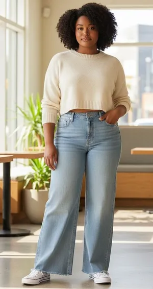 Old Navy Girls High Rise Baggy Flare Jeans Light Wash Adjustable Waist Size 18 thumbnail 1