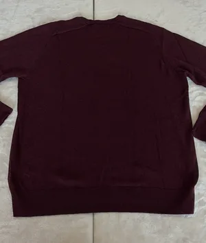 Farah Men's Burgundy Crewneck Sweater thumbnail 7