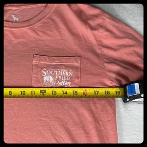 Southern Fried Cotton Shirt Womens Small Pink Long Sleeve Cow Graphic Tee thumbnail 5