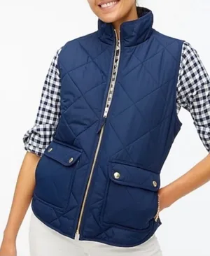 J. Crew Excursion quilted Down Fill Puffer Quilted Vest thumbnail 1