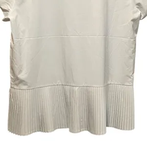 SPANX‎ Yes, Pleats! Performance Tee Shirt White Cloud size Medium thumbnail 9
