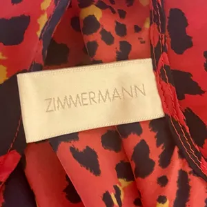 Zimmermann Wanderlust Dip Flare Red Leopard Print Silk Dress Sz 0 Retail $350 thumbnail 7