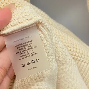 Margaret O'Leary Cream Waffle‎ Organic Cotton Hooded Sweater Fall Warm Lounge thumbnail 4