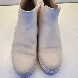 Dolce Vita Canvas Hidden Wedge Sneakers Size 8 Tan Camo Heel High Top Booties thumbnail 5