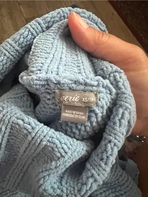 Aerie xs oversized blue sweater thumbnail 10