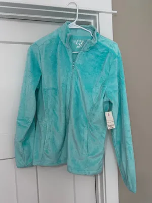made for life Aqua Plush Full-Zip Teddy Jacket thumbnail 1