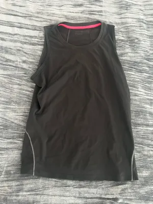 Black Athletic Tank with Pink Trim Size L by RBX thumbnail 1