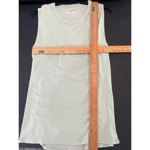 We The Free Tank Top Womens M Green Great Open Back Cotton Muscle Tee thumbnail 6
