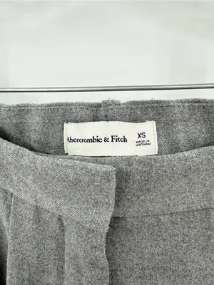 Abercrombie & Fitch Women's Gray Sloane Tailored Pleated Wide Leg Pants Size XS thumbnail 4