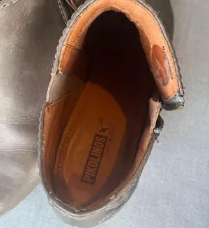 Pikolinos Brown Leather Ankle Boots Size 39 – Western Embroidered Low Heel thumbnail 7