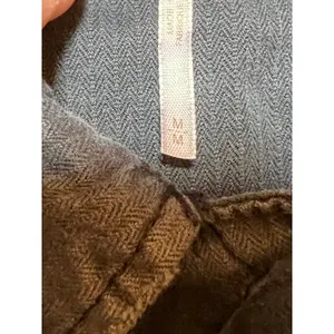 Free People Distressed Embellished Millitary Shirt Jacket Gunmetal Size Medium‎ thumbnail 5