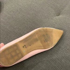 Chic Pink and Silver Flats Elegant Slip-On Shoes thumbnail 4
