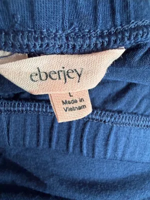 Eberjey blue long pajama pants thumbnail 3
