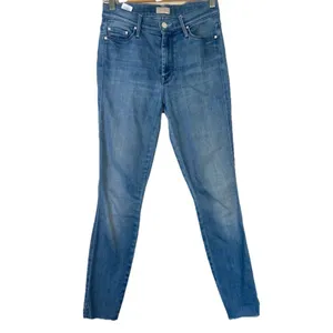 MOTHER Vamp Fray Jeans In Crack The Whip‎ Wash Women’s Size 26 Preppy Classic thumbnail 3