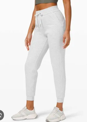 Lululemon Scuba High-Rise Jogger gray *Fleece 28"SZ 4 Womens thumbnail 1