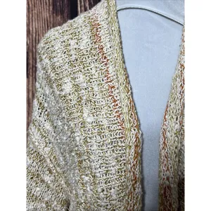Free People fringe knit Duster Poncho Lucia Size Small Boho Festival Cardigan thumbnail 6