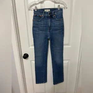 Madewell‎ Slim Demi-Boot Jeans in Enright Wash Cotton / Hemp Blend Size 23 thumbnail 3