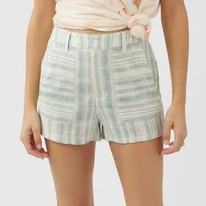O’Neill Embroidered Emerald Green Stripes Casual Garcia Shorts NWT thumbnail 3