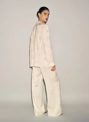 Reformation ivory Ella silk set thumbnail 3