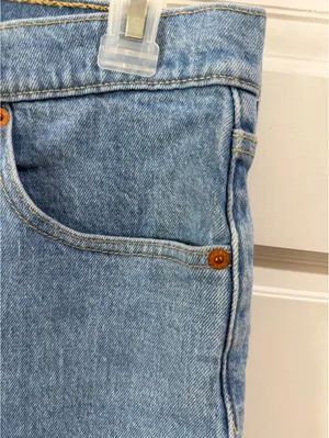 Levi's 501 Light Blue Denim High Waist Cutoff Shorts thumbnail 3