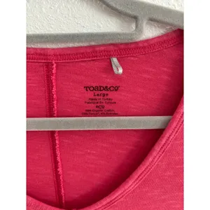 Toad & Co Dress Womens Large Pink‎ Minimalist Stretch Organic Sustainable Travel thumbnail 3