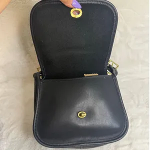 Vintage Coach Legacy 9965 Black Small Flap Bag thumbnail 8