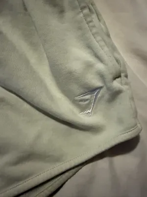Gymshark pale yellow sweat shorts thumbnail 2