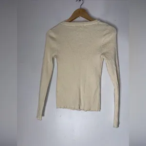 Madewell Scoop Neck Cardigan Sweater In Antique‎ Cream XS NG738 thumbnail 3