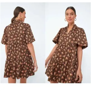 Tuckernuck Crawford Dress XXL NWT Rosewood Chintz Floral Tiered Mini Ruffle thumbnail 5
