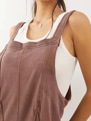 Out From Under Jamie Square Neck Jumpsuit in brown size large thumbnail 2
