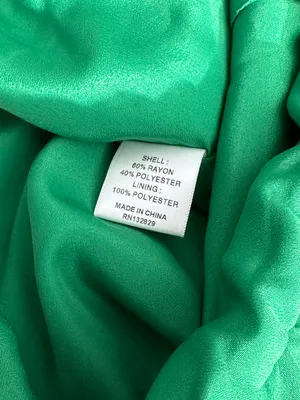 Lovers + Friends metallic emerald satin strapless top thumbnail 4
