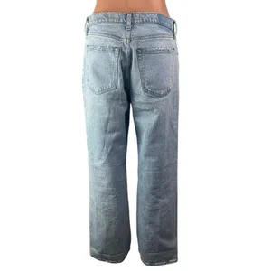 Abercrombie & Fitch 90's Relaxed Blue Straight High Waist Denim Jeans Pants 29 thumbnail 2