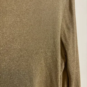 Lauren Ralph Lauren Womens Shirt Top Rayon Metallic Knit Boatneck Gold Size‎ 2X thumbnail 5
