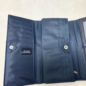 Nautica Wallet Identity Protection Navy Blue Faux‎ Leather Card Slots thumbnail 4