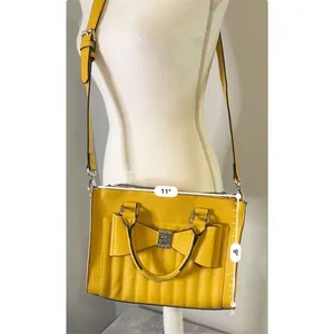 Betsey Johnson Satchel Crossbody Yellow Bag Shoulder Purse thumbnail 12