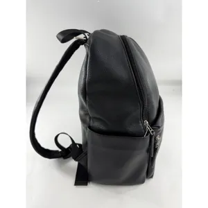 Freshly Picked Classic Diaper Bag Backpack Black Vegan Leather Padded Straps thumbnail 2