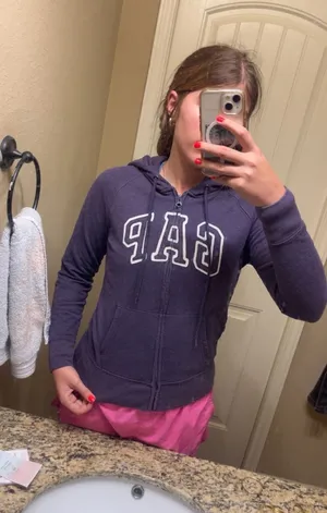 Purple Gap Zip-Up Hoodie thumbnail 1