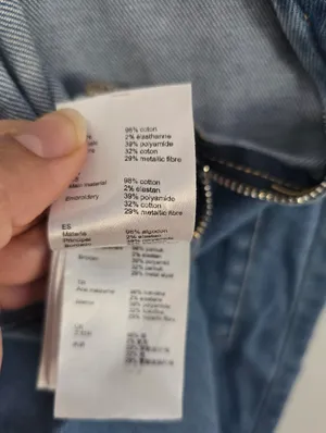 Maje Pinaro Tie shoulder Denim Light Blue Overalls. thumbnail 6