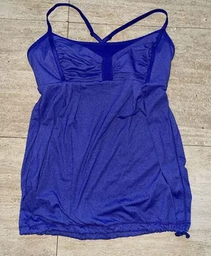 lululemon Tank pigment blue 8 Ruched Front‎ thumbnail 1