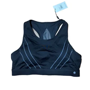 White Mark Women's 3XL Racer Back Cut-Out Contour Striped Sports Bra thumbnail 4