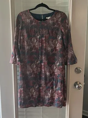 Garnet Hill Dress Sz 2‎ 100% Silk thumbnail 1
