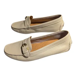 Rockport Bayview Ivory Pebbled Leather Driving Moccasin Loafers Sz 7.5 NWB thumbnail 8