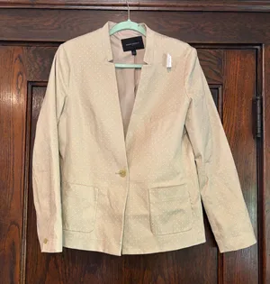 Banana Republic tan spotted blazer thumbnail 1