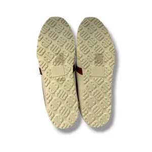 Bibi Lou Mizar Sneakers‎ Women 39 Cream Burgundy Suede Mesh Retro Trainers NEW thumbnail 7